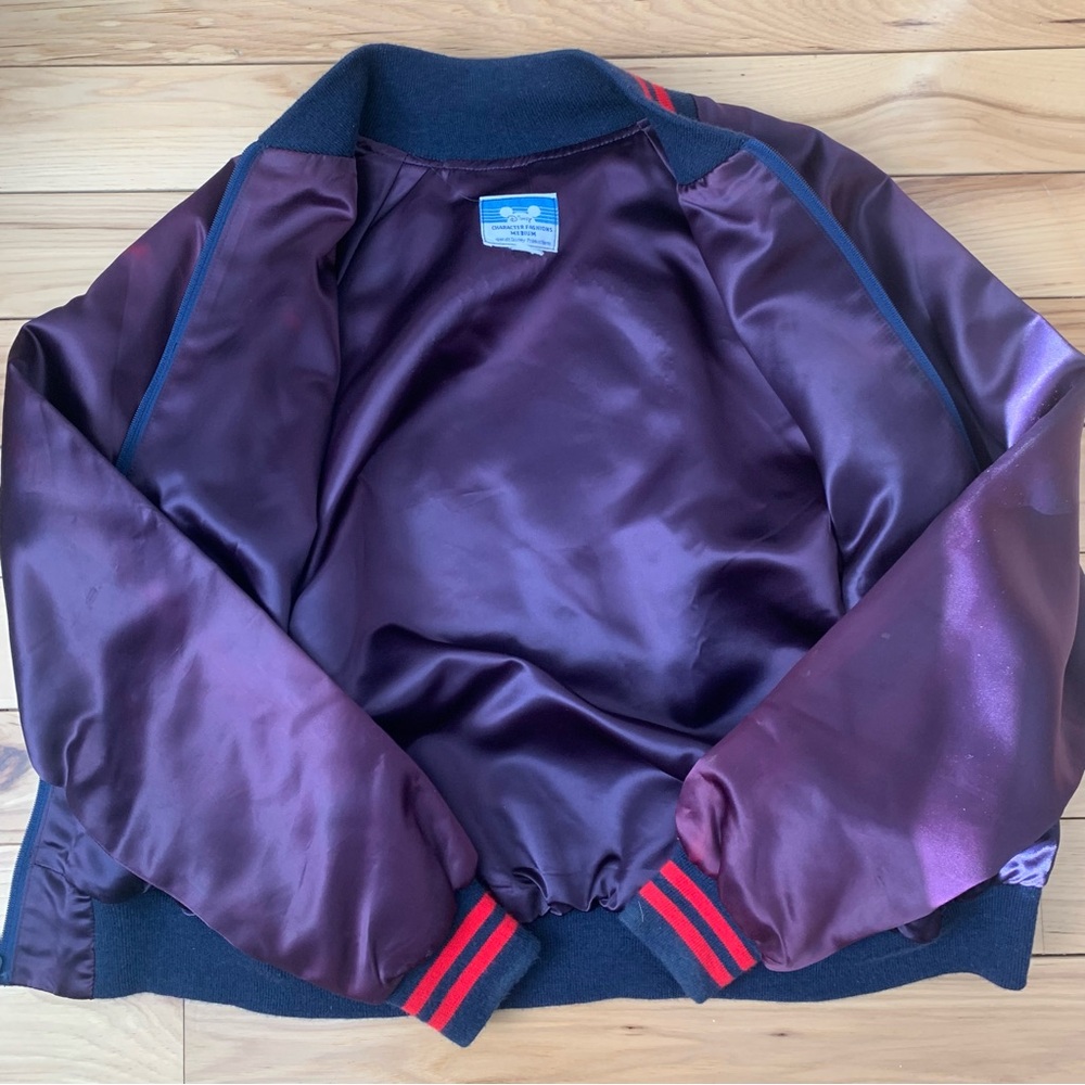 80s Vintage Mickey Sorcerer’s Apprentice Embroidered Fantasia Bomber Jacket - Picture 5 of 5